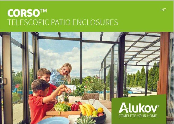Catalogue of terrace enclosures CORSO from Alukov