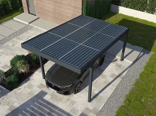 Carport Solar - 9 pieces de panneaux solaires utilisés