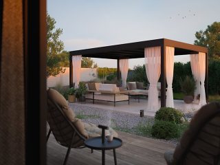 Pergola Solar - Toiture de terrasse multifonctionnelle pour votre détente