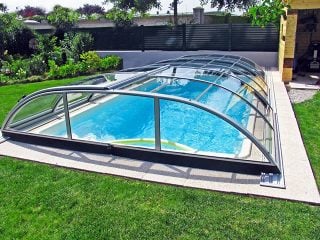 Abri de piscine AZURE Flat compact4