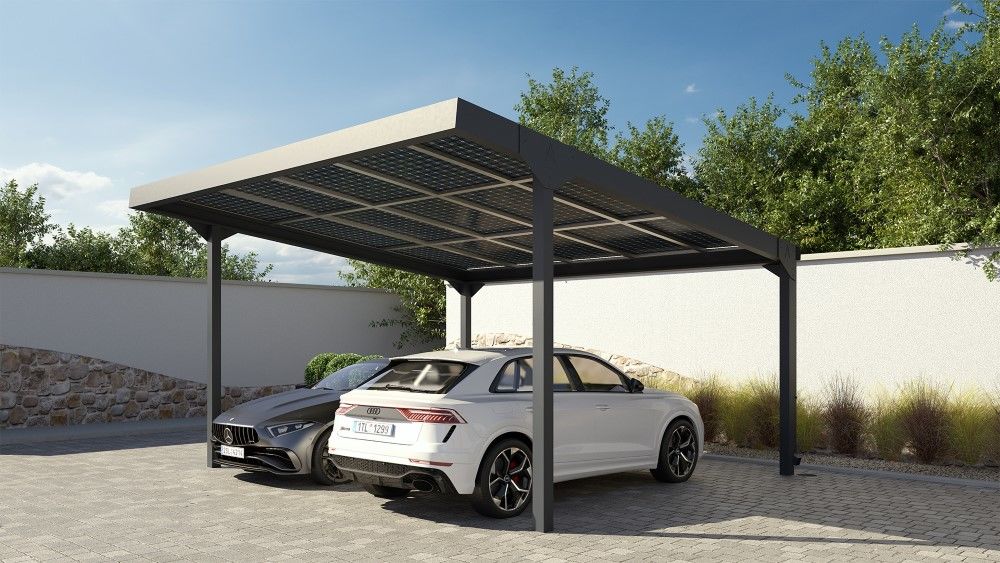 Fotogalerijen van installaties voor Carport Solar van Axess Europe