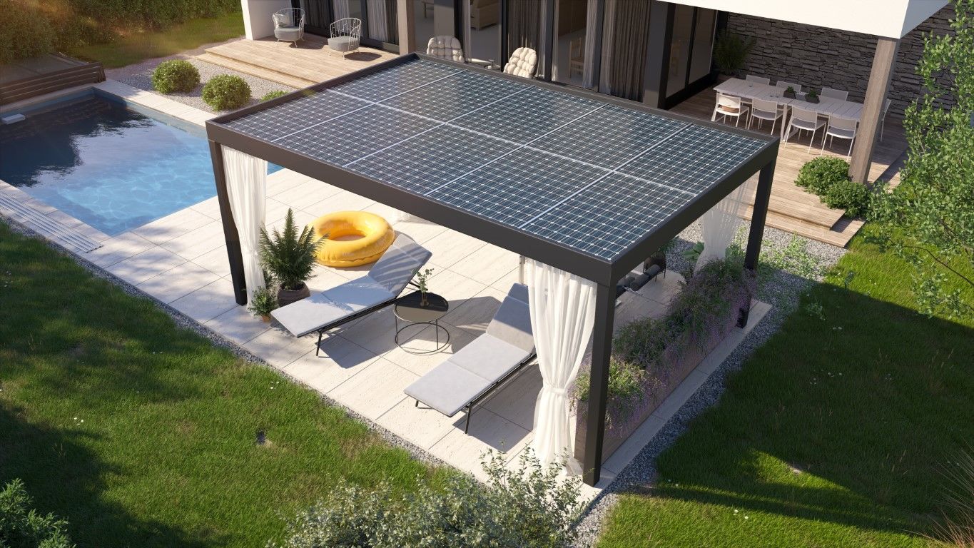 Fotogalerijen van installaties voor Pergola Solar van Axess Europe