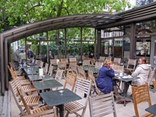 Retractable patio enclosure CORSO Premium for Horeca - for hotels and cafes