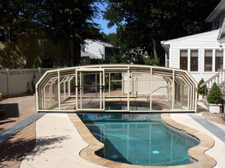 Enjoy free time spent in pool enclosed by OCEANIC pool enclosure