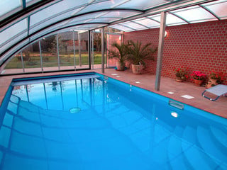 Swimming pool enclosure RAVENA - anthracite color