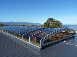 Retractable pool enclosure IMPERIA NEO light - Wellington