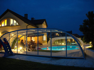 Swimming pool enclosure TROPEA NEO will be dominant in your garden