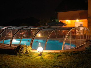 Swimming pool enclosure TROPEA NEO will be dominant in your garden