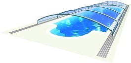 Din stoc – Acoperire piscina AZURE Angle 3,25x6,42