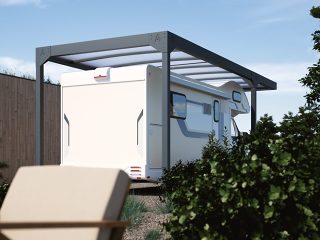 Carport Camper from behind