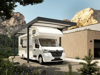 Carport Camper - Strong and stable aluminium construction made from aluminium profiles