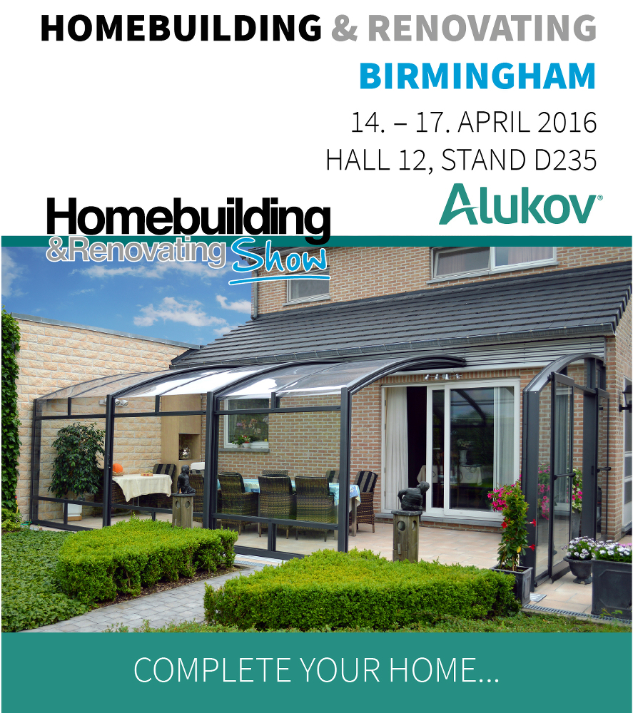 Home and renovating show Birmingham 2016 - Alukov is attending