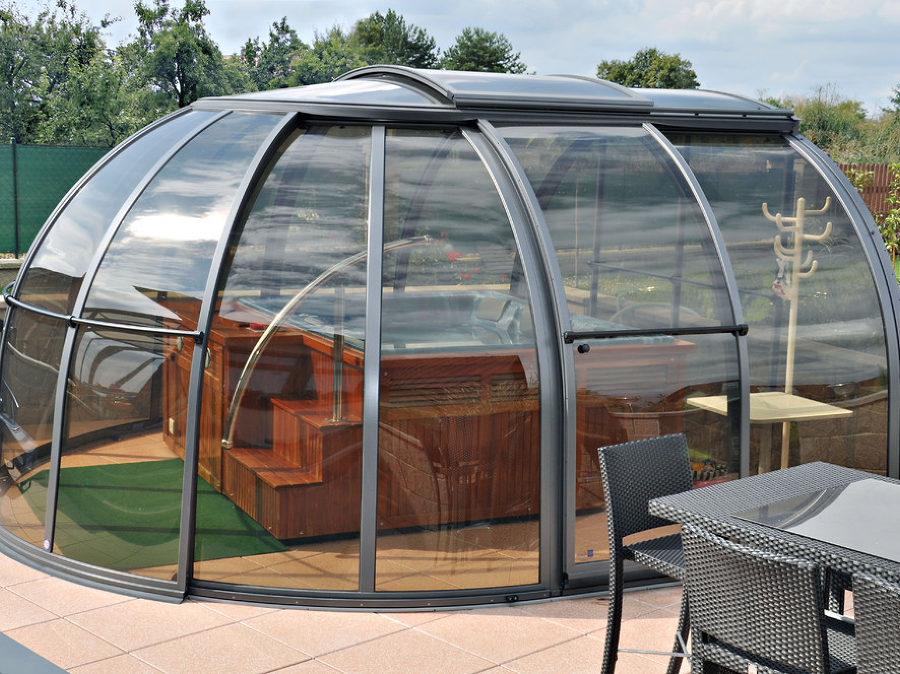 Hot tub enclosure Oasis galleries retractable hot tub enclosure