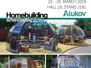 Alukov UK is exhibiting at Homebuilding & Renovating Show – NEC Birmingham 2018