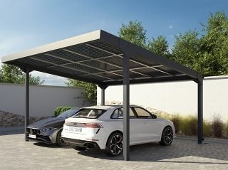 Carport Solar Premium Double with 15 Solar Panels