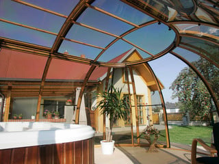 Hot tub enclosure SPA SUNHOUSE can also shed your car