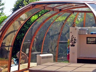 Opened enclosure Spa Sunhouse