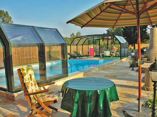 Pool enclosure OCEANIC can cover large pool as well