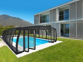 High quality pool enclosure OMEGA - retractable