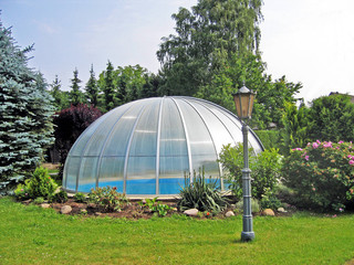 Pool enclosure ORIENT can cover also your spa