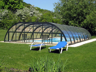 Pool cover TROPEA NEO with anthracite frames
