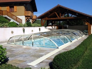 Retractable swimming pool enclosure Elegant NEO 