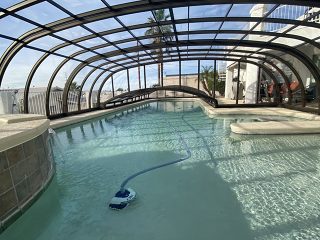 Atypical pool enclosure from Pool&Spa Enclosures