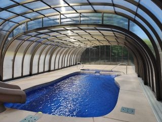 Atypical pool enclosure from Pool&Spa Enclosures
