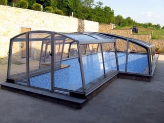 Custom made combined pool enclosure - low and high designs combined