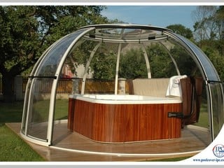 Fully opened Ho tub Enclosure