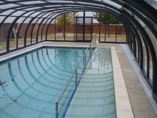 A look from the inside of LAGUNA pool enclosure