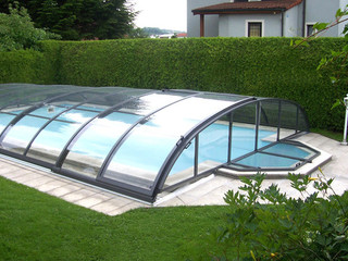 Modification of face downswept - for custom made pool enclosure
