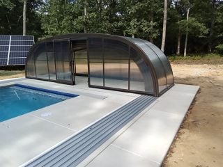 Opened pool enclosure Laguna Type V