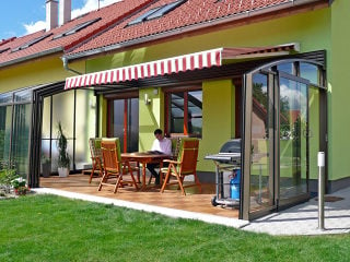 In winter time patio enclosure CORSO Premium can be used as storage