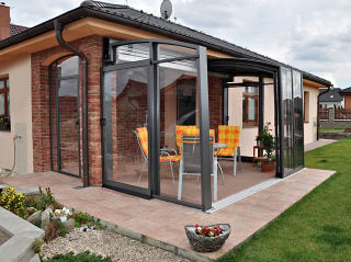Retractable patio cover CORSO Premium by Pool and Spa Enclosures LLC