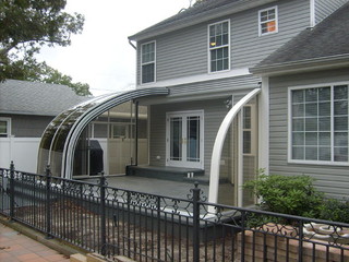 Patio enclosure CORSO Entry - fully opened and inviting joy