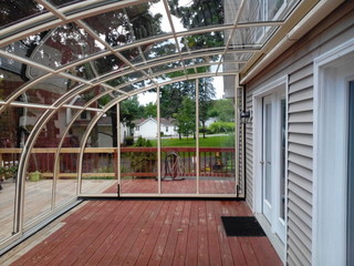 Patio enclosure CORSO Entry - a view from the inside