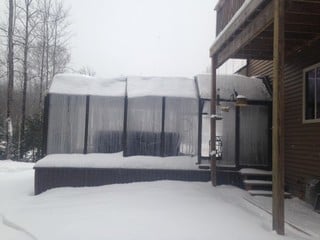 Pool and patio enclosure Oceanic as Ice palace