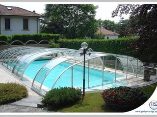 Pool enclosure TROPEA will help you keep the water crystal clear