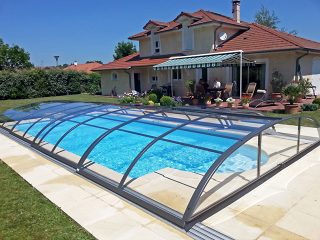 Pool enclosure Azure Compact Flat