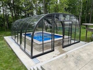 Pool enclosure Laguna with 3 segments