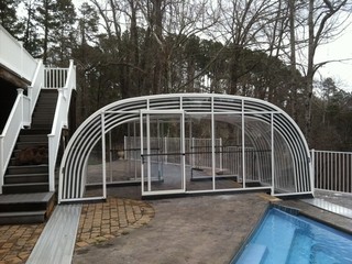 Pool enclosure Laguna with two levels height
