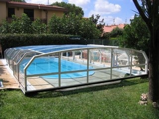 Pool enclosure OCEANIC low - low design pool cover for your pool