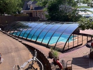 Pool enclosure UNIVERSE - custom made pool cover