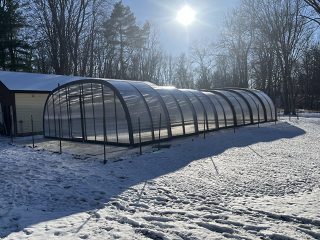 Protect your pool even in winter with Laguna pool enclosure