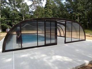 Retractable pool enclosure Laguna Type V