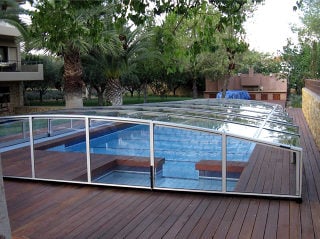 Elegant pool enclosure VIVA by Alukov