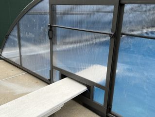 Special opening for the diving board