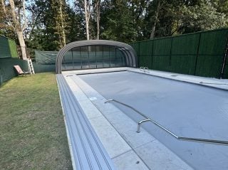 Fully open swimming pool enclosure LAGUNA
