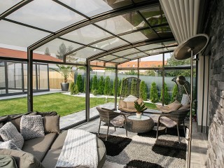 View into patio enclosure Corso Premium